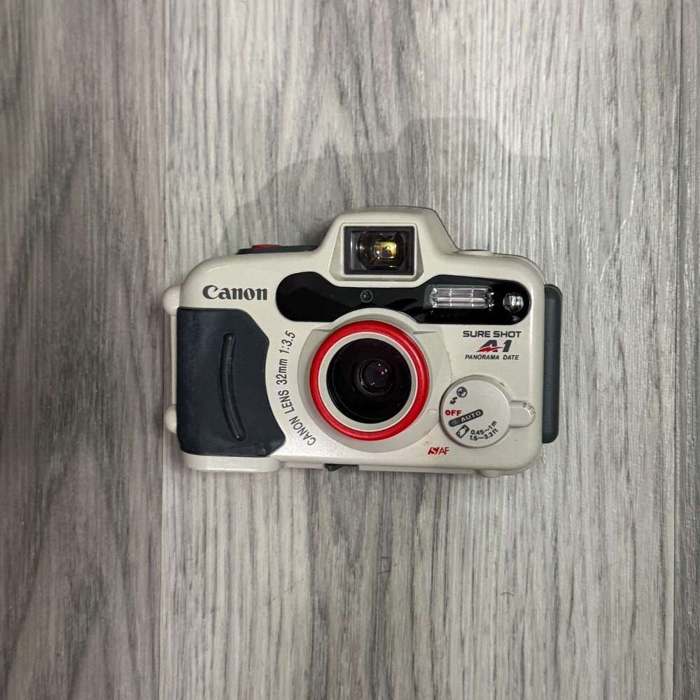 Canon Sure Shot A1 Waterproof 35mm Film Camera 32mm f/3.5 Tested Working